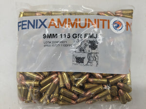 9mm 115gr FMJ (250 ct.)