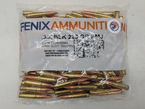 .300 Blackout 220gr FMJ (Subsonic) (100 ct.)