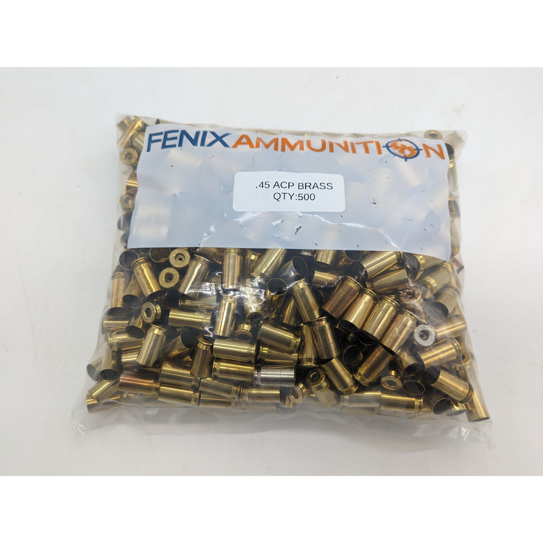 *THIS IS NOT LOADED AMMO* .45 ACP Processed Brass